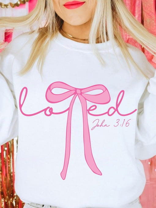 "Loved John 3:16" Graphic Sweatshirt