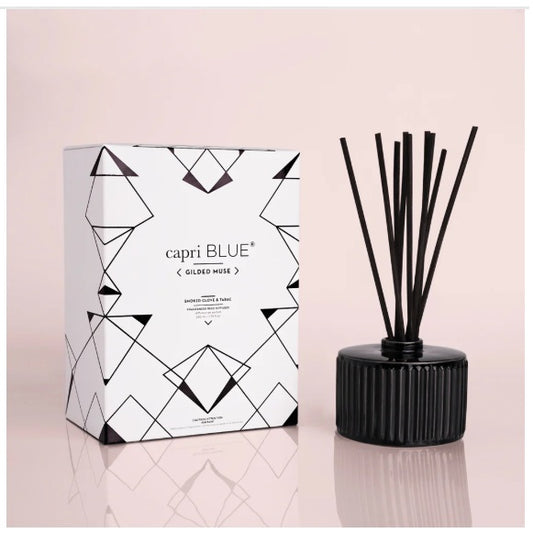 Capri BLUE - Smoked Clove & Tabac Gilded Reed Diffuser