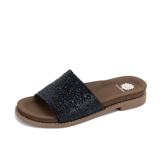 Yellow Box Kite Slide Sandal