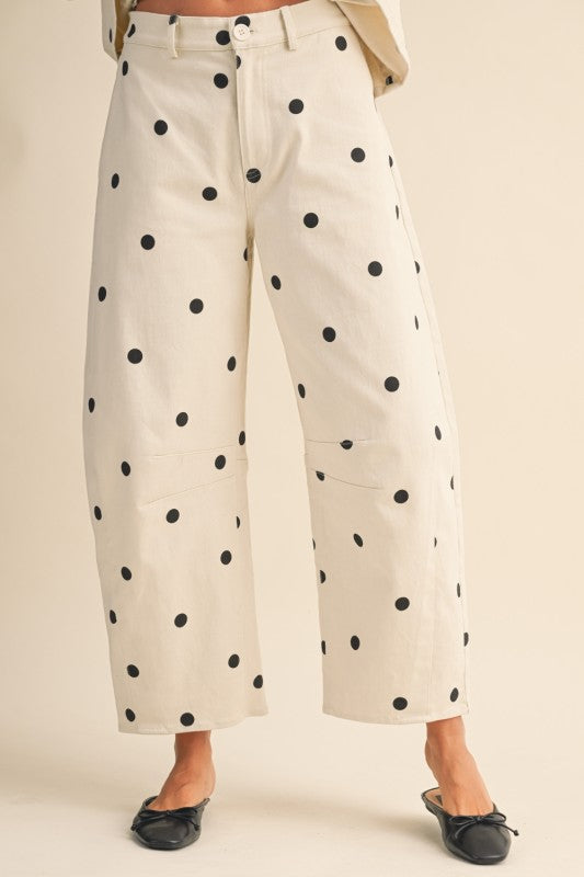 Black Polka Dot Denim Tube Top - Sold out