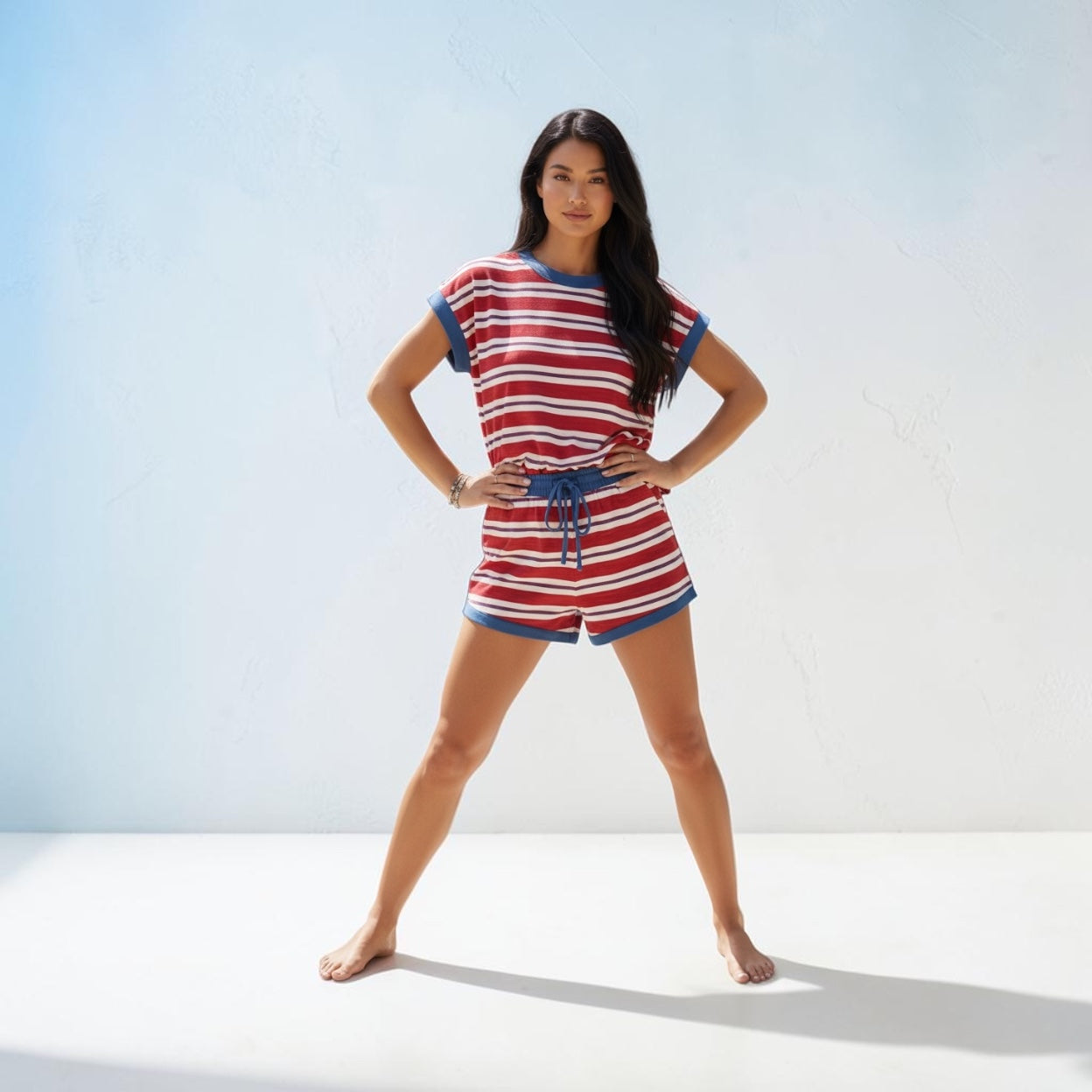 Striped Short Bottoms